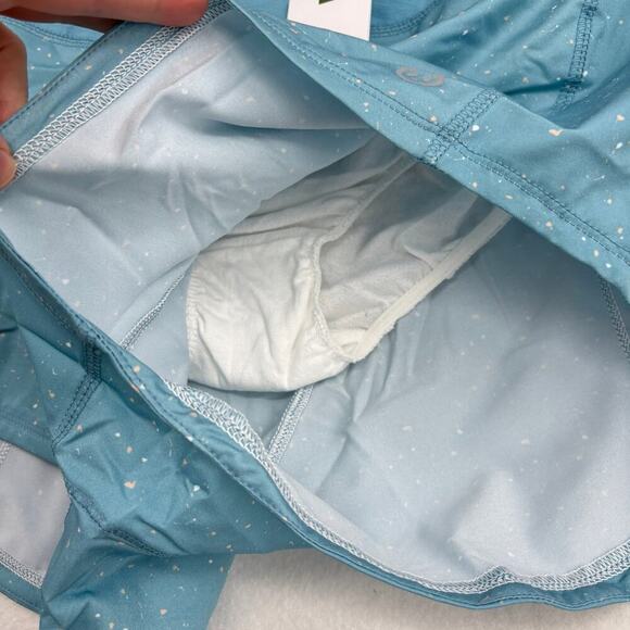 Tasc Recess Running Shorts Womens Size XL Lake Blue Speck Lined Stretch - Picture 3 of 11